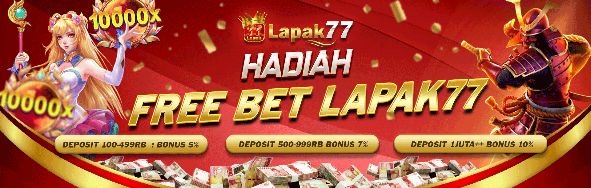 HADIAH FREEBET LAPAK77